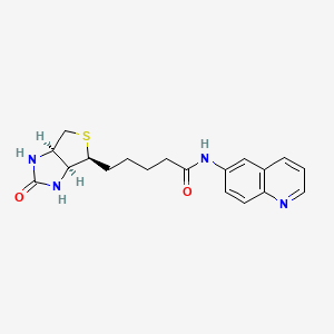 molecular formula C19H22N4O2S B1208879 Biotinyl-6-aminoquinoline CAS No. 91853-89-3