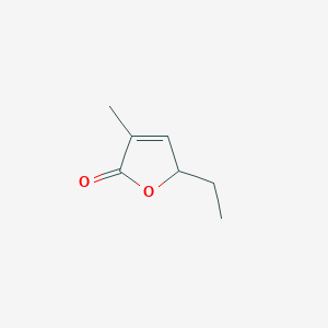 molecular formula C7H10O2 B12088803 5-Ethyl-3-methylfuran-2(5H)-one CAS No. 26329-68-0
