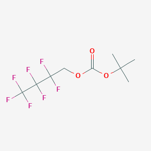 molecular formula C9H11F7O3 B12088805 Tert-butyl 2,2,3,3,4,4,4-heptafluorobutyl carbonate 