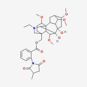 molecular formula C37H50N2O10 B1208882 Methyllycaconitine CAS No. 1356-60-1
