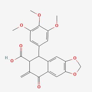 6-Methylene-5-oxo-8-(3,4,5-trimethoxyphenyl)-7,8-dihydrobenzo[f][1,3]benzodioxole-7-carboxylic acid