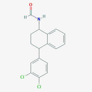 molecular formula C17H15Cl2NO B12088856 N-[4-(3,4-dichloro phenyl)-1,2,3,4-tetrahydronaphthalen-1-yl]formamide 