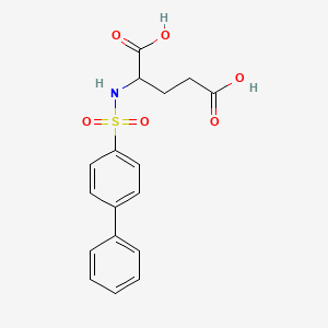 2-[(4-Phenylphenyl)sulfonylamino]pentanedioic acid