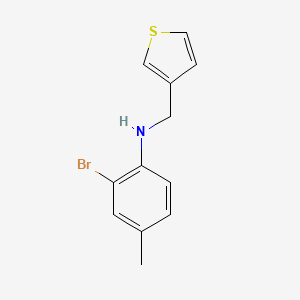 molecular formula C12H12BrNS B12088897 2-bromo-4-methyl-N-(thiophen-3-ylmethyl)aniline 