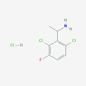 molecular formula C8H9Cl3FN B12088905 1-(2,6-Dichloro-3-fluorophenyl)ethylamine hydrochloride 