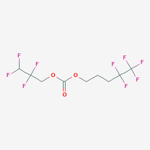 molecular formula C9H9F9O3 B12088906 4,4,5,5,5-Pentafluoropentyl 2,2,3,3-tetrafluoropropyl carbonate 