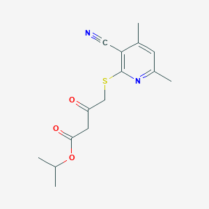 4-[(3-Cyano-4,6-dimethyl-2-pyridinyl)thio]-3-oxobutanoic acid propan-2-yl ester
