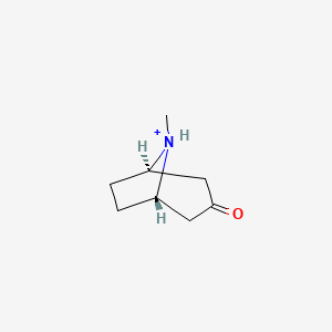 molecular formula C8H14NO+ B1208895 Tropiniumone 