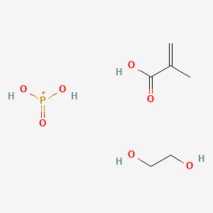 molecular formula C6H14O7P+ B12088955 2-Propenoic acid,2-methyl-, 2-(phosphonooxy)ethyl ester 