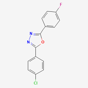 2-(4-Chlorophenyl)-5-(4-fluorophenyl)-1,3,4-oxadiazole