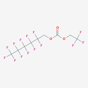 molecular formula C9H4F14O3 B12089057 2,2,2-Trifluoroethyl 1H,1H-perfluorohexyl carbonate 