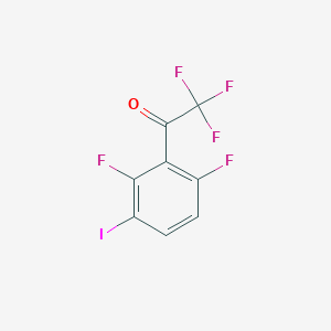 molecular formula C8H2F5IO B12089060 3-Iodo-2',6',2,2,2-pentafluoroacetophenone 