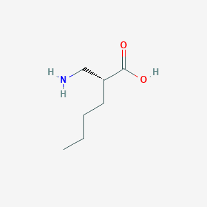 molecular formula C7H15NO2 B12089121 (2S)-2-(aminomethyl)hexanoicacid 