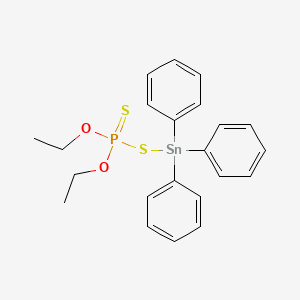 molecular formula C22H25O2PS2Sn B1208913 Triphenyltin-bis(diethyl)dithiophosphate CAS No. 2117-78-4