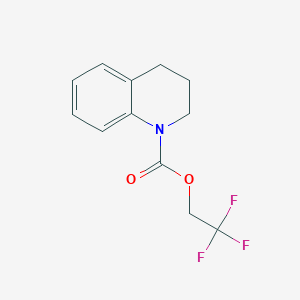 molecular formula C12H12F3NO2 B12089229 2,2,2-trifluoroethyl 3,4-dihydroquinoline-1(2H)-carboxylate CAS No. 1087788-94-0
