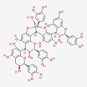 molecular formula C60H48O24 B12089259 Cinnamtannin D2 CAS No. 97233-47-1