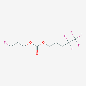 molecular formula C9H12F6O3 B12089280 3-Fluoropropyl 4,4,5,5,5-pentafluoropentyl carbonate 