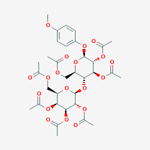 molecular formula C33H42O19 B12089288 Gal[2346Ac]beta(1-4)Glc[236Ac]-beta-MP 