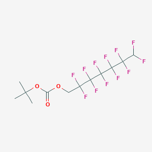 molecular formula C12H12F12O3 B12089295 tert-Butyl 1H,1H,7H-perfluorohexyl carbonate 