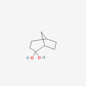 molecular formula C8H14O2 B12089325 Bicyclo[3.2.1]octane-2,2-diol CAS No. 253875-88-6