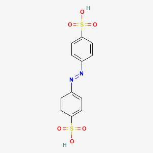 molecular formula C12H10N2O6S2 B1208933 Benzenesulfonic acid, 4,4'-azobis- CAS No. 2491-70-5