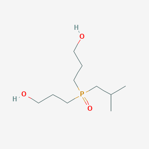 molecular formula C10H23O3P B12089357 1-Propanol, 3,3'-[(2-methylpropyl)phosphinylidene]bis- CAS No. 147768-39-6