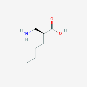 molecular formula C7H15NO2 B12089429 (2R)-2-(aminomethyl)hexanoicacid 