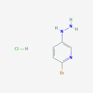 molecular formula C5H7BrClN3 B12089441 2-Bromo-5-hydrazinylpyridine hydrochloride 