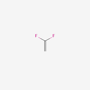 molecular formula C2H2F2<br>CH2=CF2<br>C2H2F2 B1208946 Vinylidene fluoride CAS No. 75-38-7