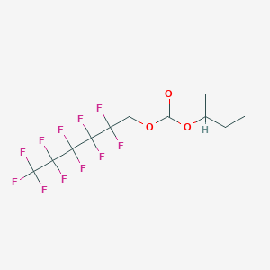 molecular formula C11H11F11O3 B12089475 sec-Butyl 1H,1H-perfluorohexyl carbonate 