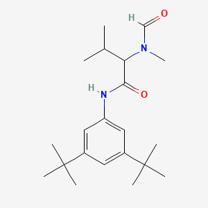 molecular formula C21H34N2O2 B12089480 S-N-(3,5-Di-tert-butylphenyl)-3-methyl-2-(N-formyl-N-methylamino)butanamide 