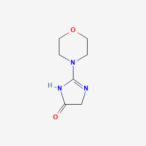 molecular formula C7H11N3O2 B12089481 2-Morpholino-1H-imidazol-4(5H)-one 