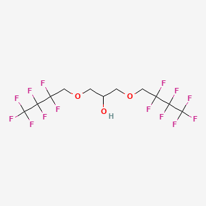 molecular formula C11H10F14O3 B12089517 1,3-Bis(1H,1H-heptafluorobutoxy)propan-2-ol CAS No. 1598-17-0