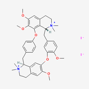molecular formula C40H48IN2O6+ B1208952 Metubine CAS No. 7601-55-0