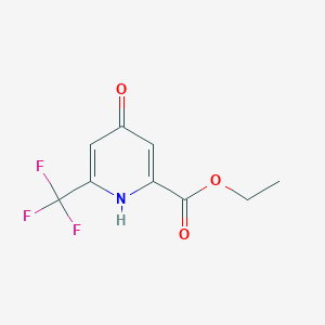 molecular formula C9H8F3NO3 B12089527 Ethyl 4-hydroxy-6-(trifluoromethyl)picolinate 