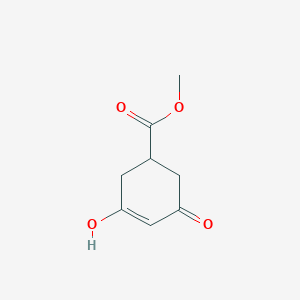 molecular formula C8H10O4 B12089535 Methyl 3-hydroxy-5-oxocyclohex-3-enecarboxylate 