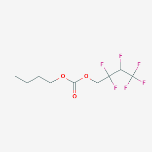 molecular formula C9H12F6O3 B12089555 Butyl 2,2,3,4,4,4-hexafluorobutyl carbonate 