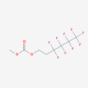 molecular formula C8H7F9O3 B12089578 Methyl 1H,1H,2H,2H-perfluorohexyl carbonate 
