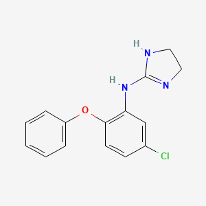 1H-Imidazol-2-amine, N-(5-chloro-2-phenoxyphenyl)-4,5-dihydro-