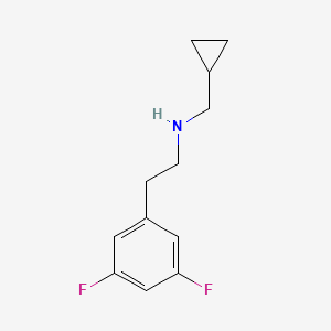 molecular formula C12H15F2N B12089682 (Cyclopropylmethyl)[2-(3,5-difluorophenyl)ethyl]amine 