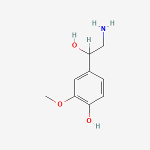 molecular formula C9H13NO3 B1208972 (+-)-Normetanephrine CAS No. 97-31-4