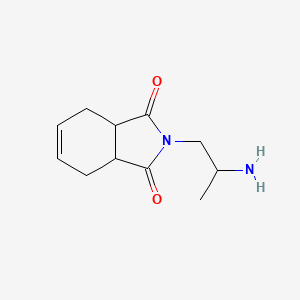 molecular formula C11H16N2O2 B12089738 2-(2-Aminopropyl)-2,3,3a,4,7,7a-hexahydro-1H-isoindole-1,3-dione 