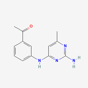 2-Amino-4-(3-acetylphenyl)amino-6-methylpyrimidine