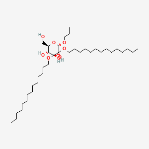 molecular formula C37H74O8 B1208981 1,2-Di-O-tetradecyl-3-O-(glucopyranosyl)glycerol CAS No. 81281-22-3