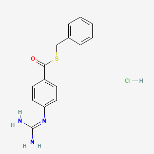 molecular formula C15H16ClN3OS B1208988 Benzyl 4-guanidinothiobenzoate CAS No. 88142-50-1
