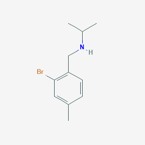 molecular formula C11H16BrN B12089944 [(2-Bromo-4-methylphenyl)methyl](propan-2-yl)amine 