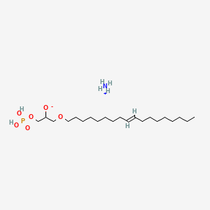 molecular formula C21H46NO6P B12089962 azanium;1-[(E)-octadec-9-enoxy]-3-phosphonooxypropan-2-olate 