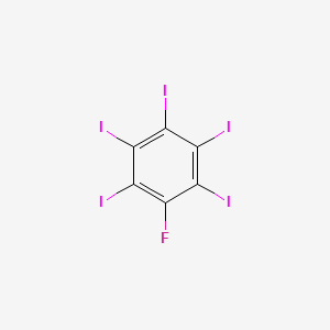 molecular formula C6FI5 B12090000 1-Fluoro-2,3,4,5,6-pentaiodobenzene CAS No. 64349-88-8