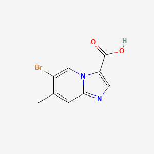 molecular formula C9H7BrN2O2 B12090025 6-Bromo-7-methyl-imidazo[1,2-A]pyridine-3-carboxylic acid CAS No. 1427364-12-2