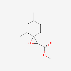 molecular formula C11H18O3 B12090057 Methyl 4,6-dimethyl-1-oxaspiro[2.5]octane-2-carboxylate 